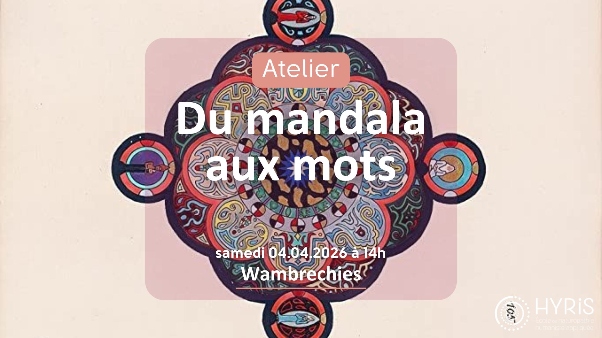 Atelier : Du mandala aux mots le 04 avril 2026